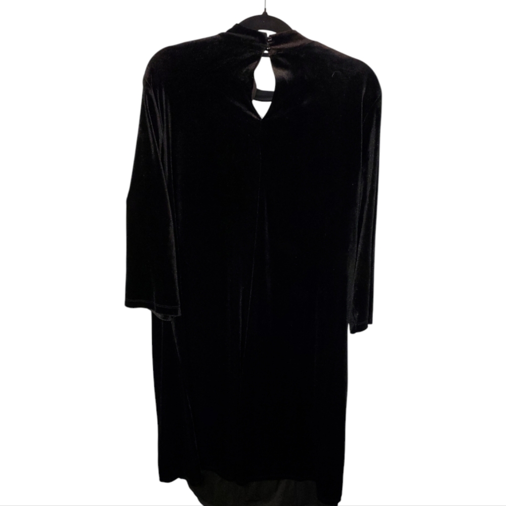 Boutique Black faux  Velvet  sz 2x - Picture 2 of 10